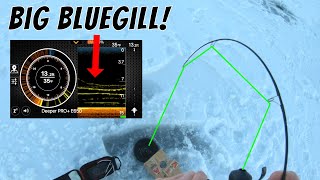 Using Deeper Sonar to Locate Jumbo Bluegill Mega Schools (Super Aggressive Bluegill!)
