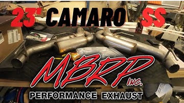 23 Camaro SS MBRP axle back exhaust install