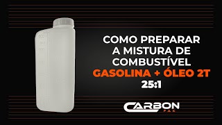 Como preparar a mistura de combustível 25:1 - Gasolina + Óleo 2t