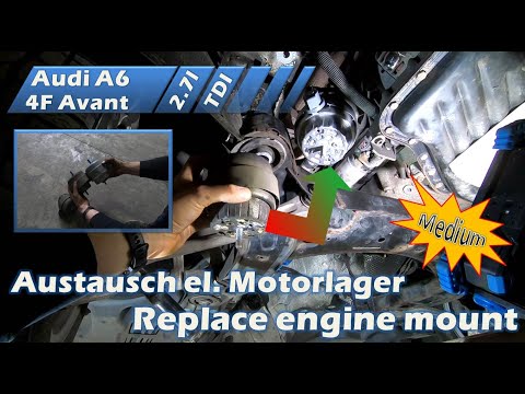 Replace engine mount - Audi A6 4F - Tausch Motorlager / Hydrolager