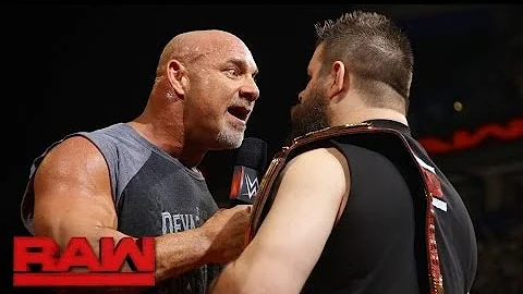 Goldberg joins the debut installment of 'The Kevin Owens Show'  Raw, Jan  2, 2017