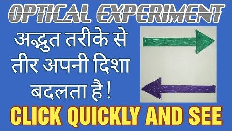 Arrow changes direction water. refraction of light in water experiment. optical experiments. #shorts