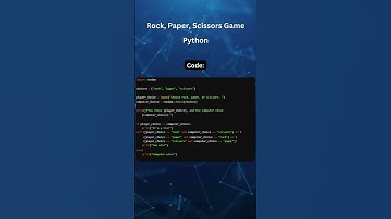 Rock, Paper, Scissors Game in Python #coding #gaming #code #coder #python #tutorial #developer