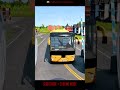 Moment before cooked BeamNG #beamngBus passes through giant bollard #car accident simulator #childre