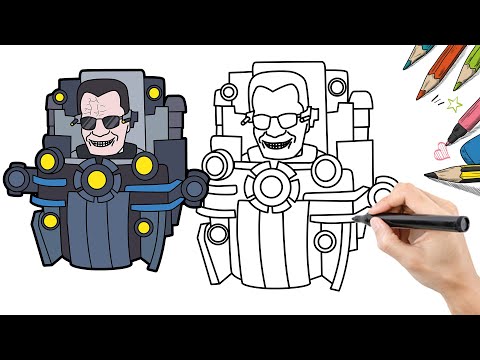 スキビディトイレ67パート2でアップグレードされたGマンを描く方法