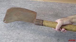Vintage Cleaver (Butcher's knife) restoration - DIY tool restoration - MWIG #6