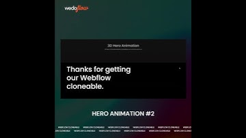 Inspirational Webflow Cloneable animation 💙😎