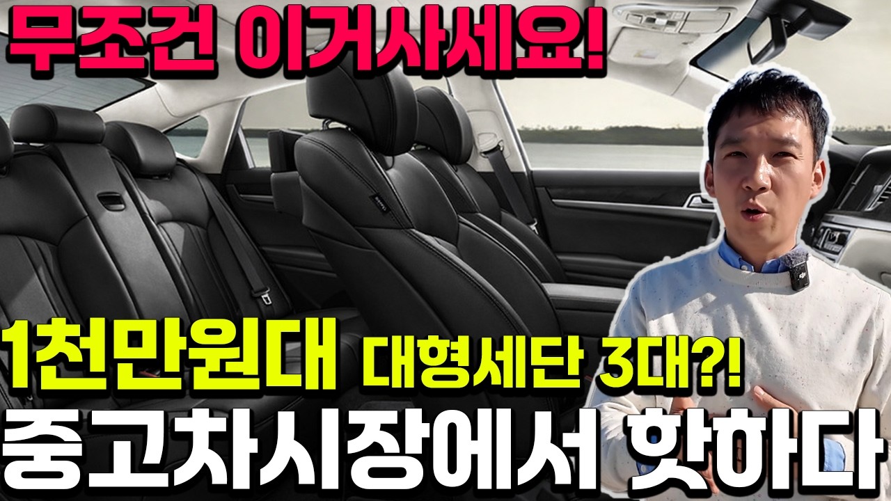 어설픈 중고차 살 돈으로 플래그십 대형세단 이게 진짜 가성비입니다