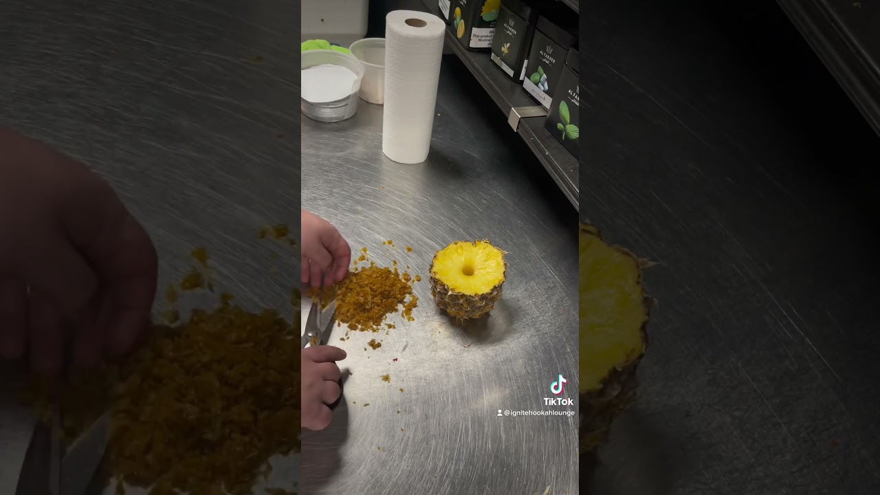 Pineapple head on a hookah! 