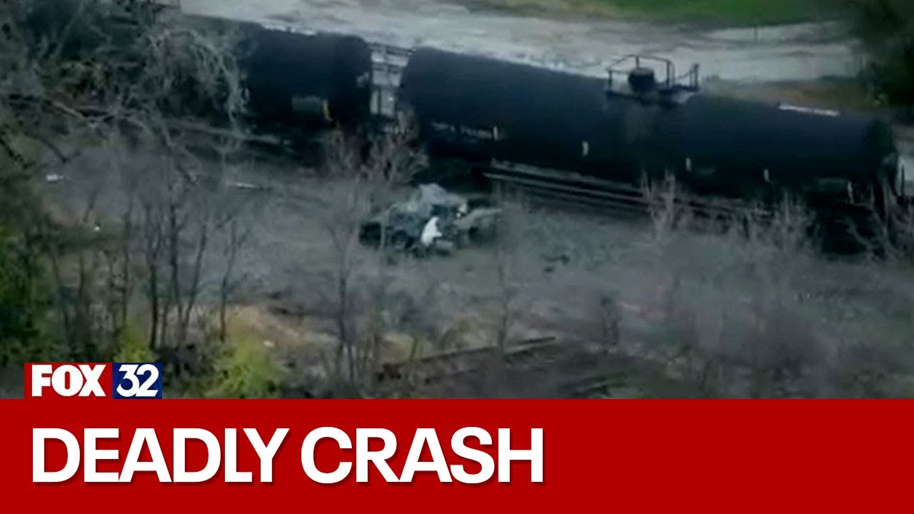 3 dead after freight train-vehicle collision in Harvey - YouTube