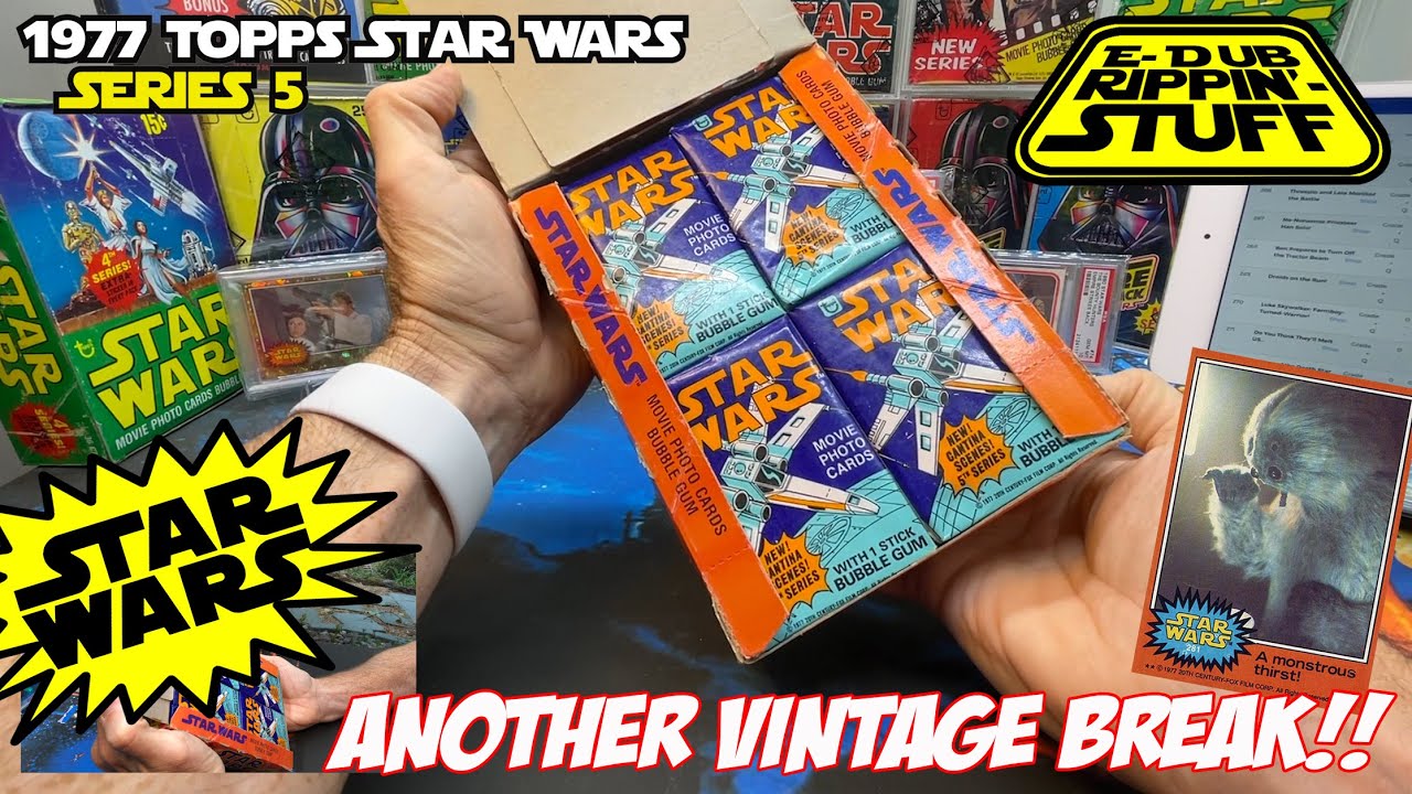 Vintage 1977 Star Wars Series 5 Box Break. Love the Cantina