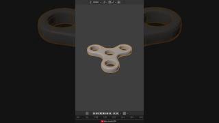 how to model a fidget spinner in blender #blender #3dmodeling #tutorial #shorts