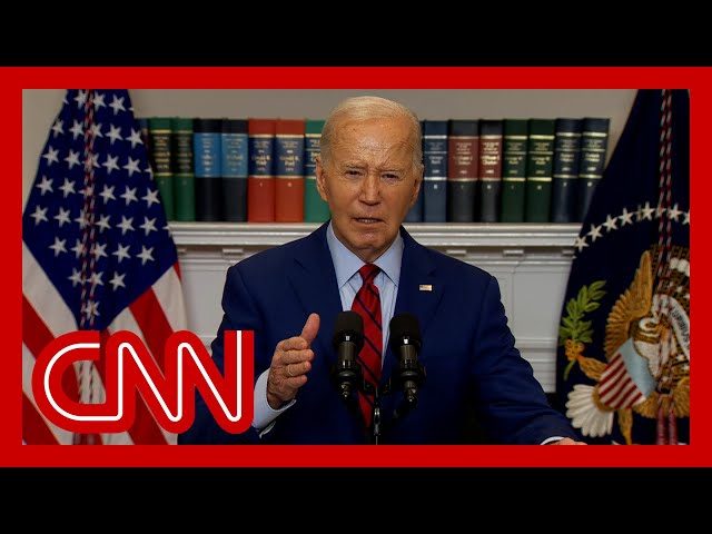 Biden breaks his silence on nationwide university protests