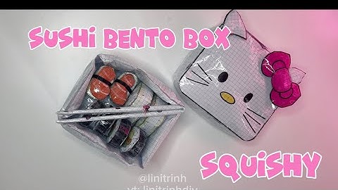 Diy Squishy Sushi Hello Kitty Box