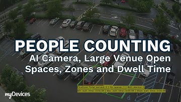 People Counting - AI Camera, Large Venue Open Spaces, Zones and Dwell Time