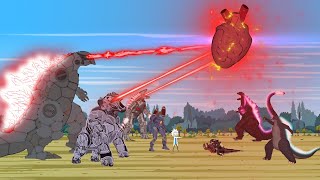 Rescue MechaGodzilla-KONG-SIREN HEAD: Godzilla Unleashes an Atomic Heart? | Godzilla Cartoon