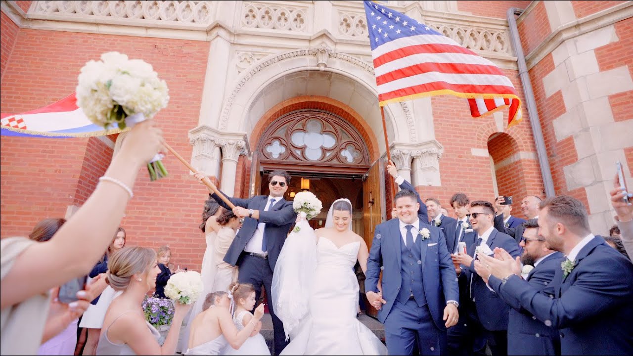 Видео свадьбы Хорватского культурного центра в Чикаго, хорватская свадьба Медены и Матея