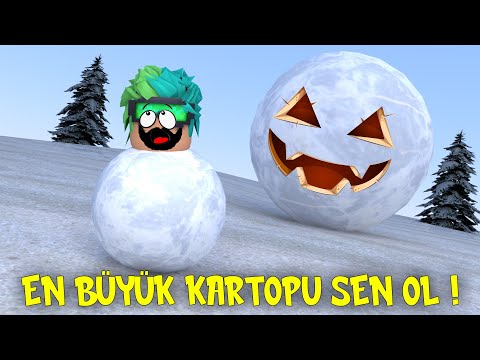 EN BÜYÜK KARTOPU SEN OL | Han Kanal GitarisTv Roblox Eat Snowball Simulator