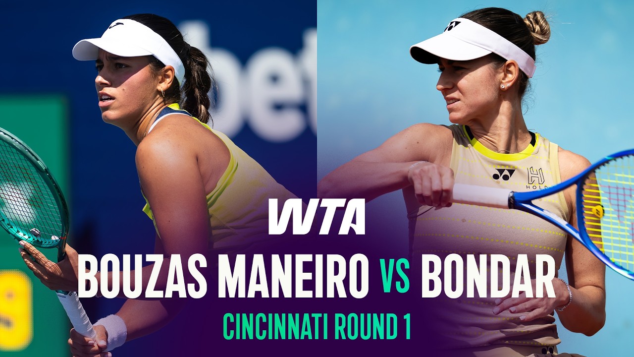 Jessica Bouzas Maneiro vs. Anna Bondar | 2026 Cincinnati Round 1 | WTA Match Highlights