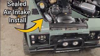 Installing A Sealed Air Intake System To a Defender Puma 2.4 2.2 TDCI Nugget Stuff