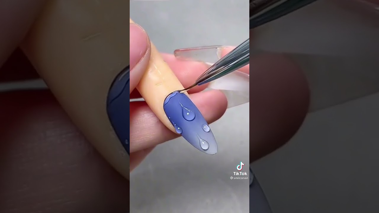 3D Raindrop Nails💅🌧💧