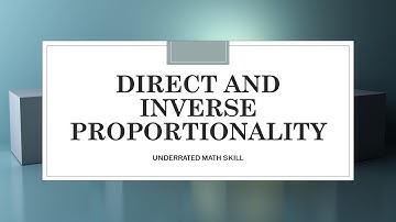 Directly and Inversely Proportional: Underrated Quant Knowledge