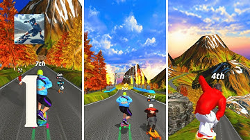 Downhill Racer Gameplay Walkthrough Part 1 (Android, IOS)