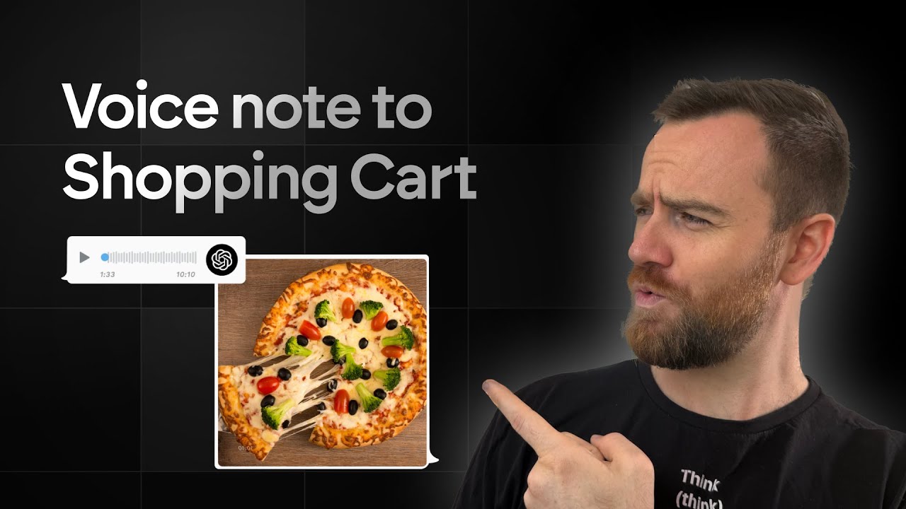 AI Voice powered grocery cart order workflow demo - Free template