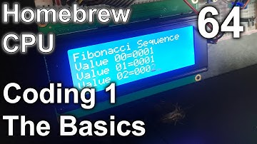 Coding 1, The Basics - Making an 8 Bit pipelined CPU - Part 64