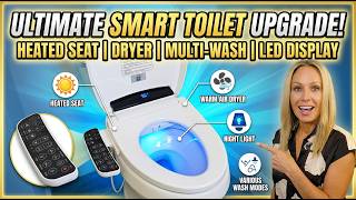 Smart Bidet Toilet Seat with Heated Seat, Warm Air Dryer, Soft Closed Lid, Night Light, Multiple Cle screenshot 4