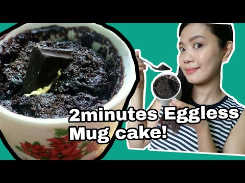 EGGLESS MUG CAKE| 2 MINUTES MICROWAVE MUG CAKE!| CHOCOLATE CAKE| EASY RECIPE| TAGALOG