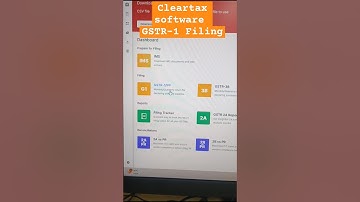 gstr1 kaise fill kare | Clear Tax Software Say GST Return 1 Filing | GSTR-1 Filing