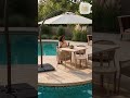 180 Lbs Patio Umbrella Base in Black, Water/Sand Filled Weighted Hanging Cantilever Umbrella Base