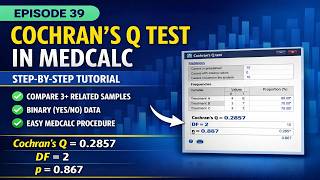 Celebrity Cochran’s Q Test in MedCalc | Biostatistics Explained | Episode 39 Net Worth