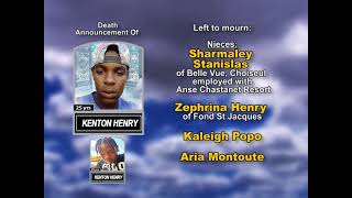 Kenton Henry ~ Long Obituary 1