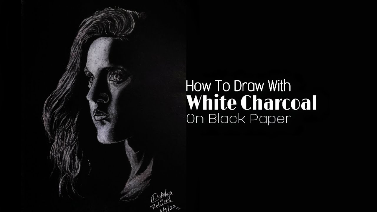 How To Use White Charcoal Pencil ? 🤔 - YouTube