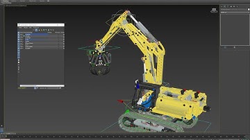 Part 8 - 3dsmax Lego Excavator Mechanical Rigging Tutorial