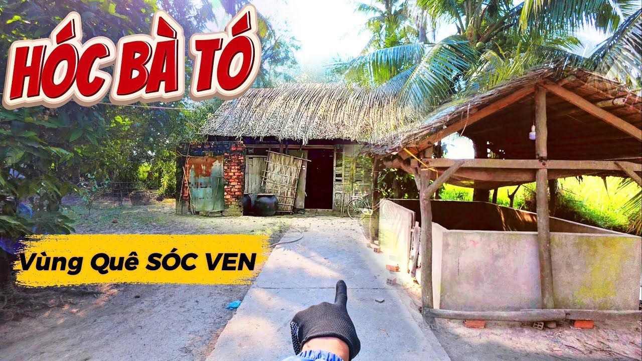Đi Lạc Vào Xóm Làng SÓC VEN Đường Kênh Như Bàn Cờ, Có Nhiều Căn NHÀ LÁ Đơn Sơ Giản Dị, Bình Yên