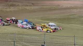 Late Model Outlaw figure 8 Feature race Circle City Raceway 10/21/2023