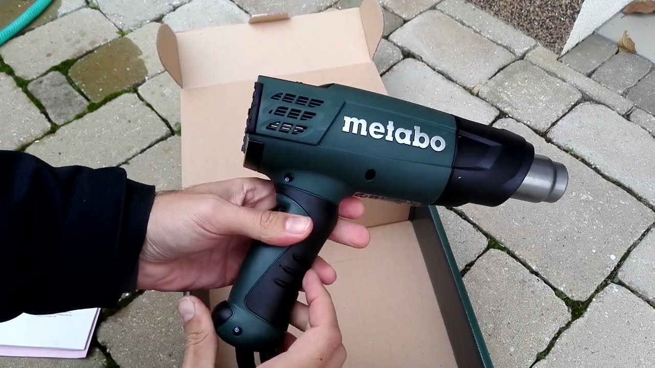 Unpacking / unboxing heat gun Metabo H 16-500 601650000