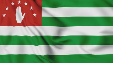 Abkhazia Flag Waving Animation / free 4k stock footage / 3-min loop