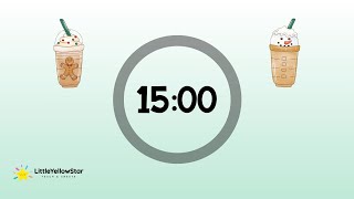 Starbucks Inspired Christmas Timer – 15 Minute Countdown with Music | Christmas Classroom Timer