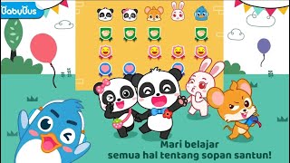 🐼 Belajar sopan santun Bersama Kiki dan Miumiu | Game Baby Bus Bahasa Indonesia screenshot 1