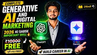 Complete Generative AI Course 2026 🔥 | Free AI Course For Beginners