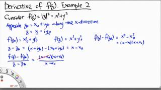 MH2801 Derivative of f(z) Example 2