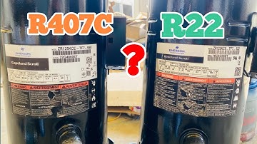 Can we use R407 in place of R22? Can any gas be charged in any compressor?