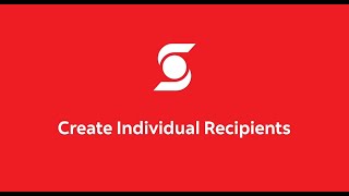 Batch Payments - Creating Individual Recipients