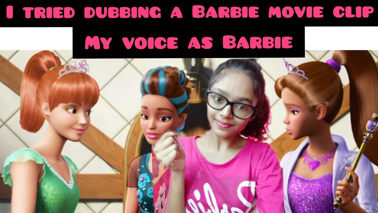 I tried to dub a Barbie movie clip | My voice as Barbie | Erica at camp  royalty | Rock 'N Royals - YouTube