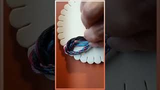 16 string kumihimo loop for friendship bracelet tutorial