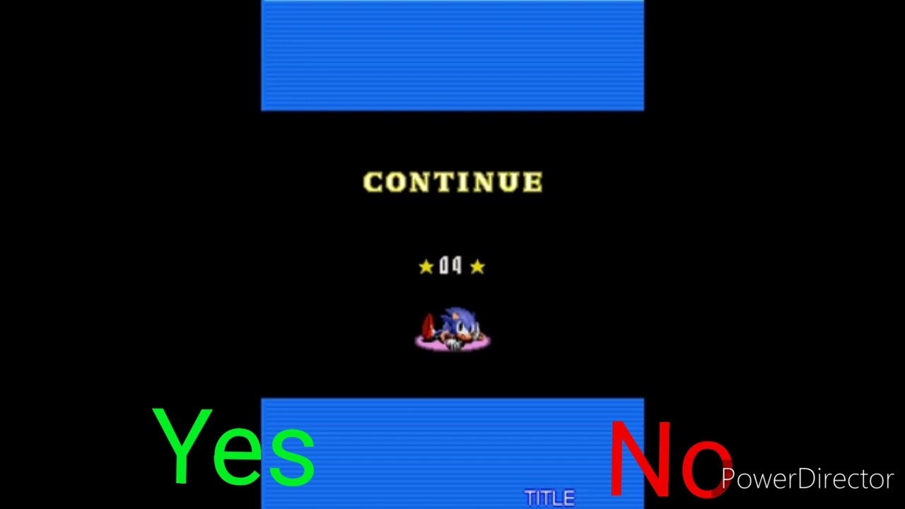 Sonic All Starts (Java Bootleg) Continue & Game Over